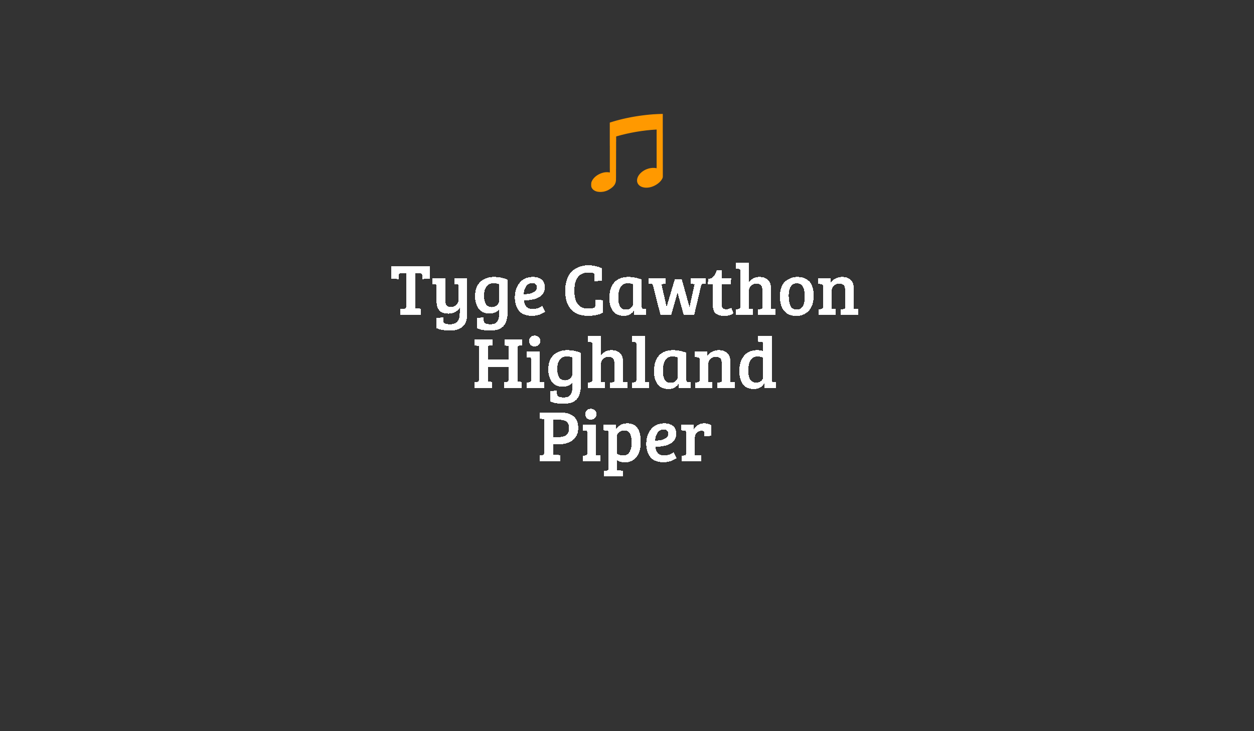 tyge cawthon piper wedding music michigan